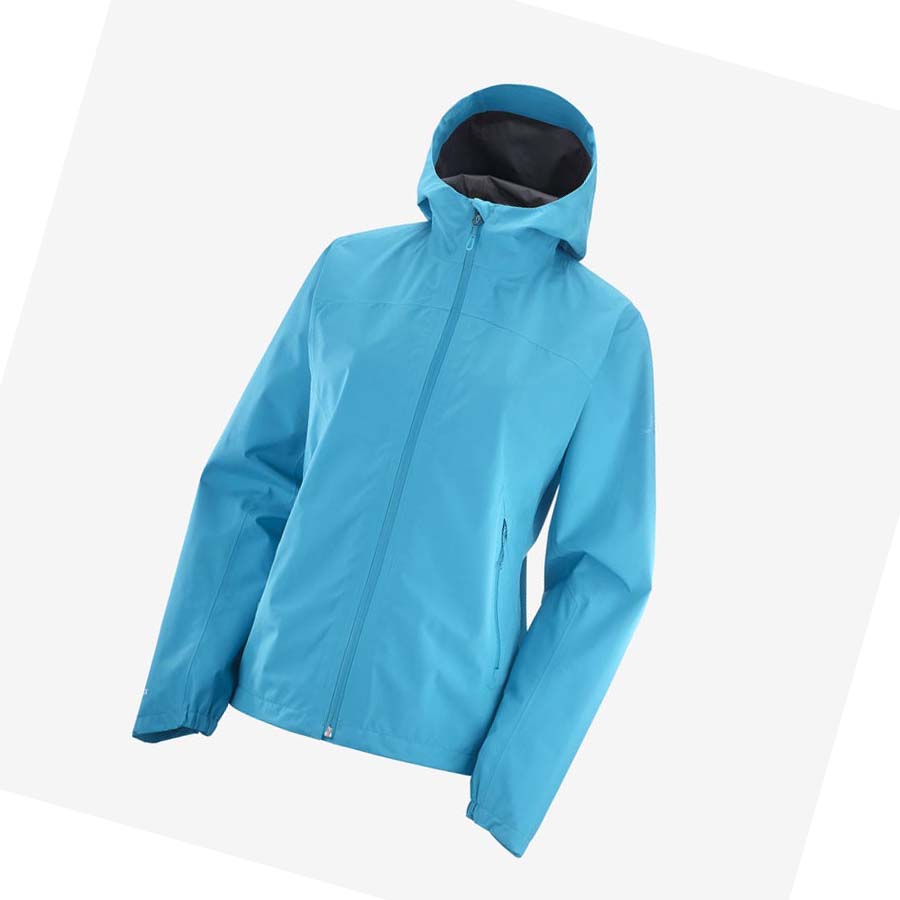 Chaquetas Salomon OUTLINE GORE-TEX WATERPROOF 2.5L Mujer Azules | MX 2489KOR